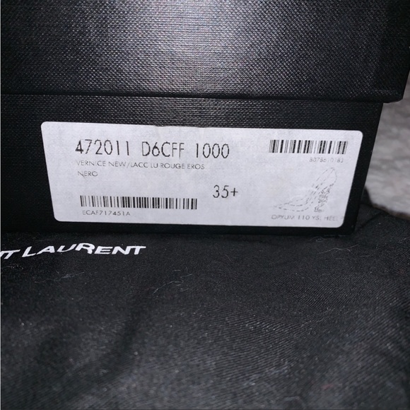 Saint Laurent Opyum 110 Black patent leather YSL Logo pointed heel - Picture 4 of 6